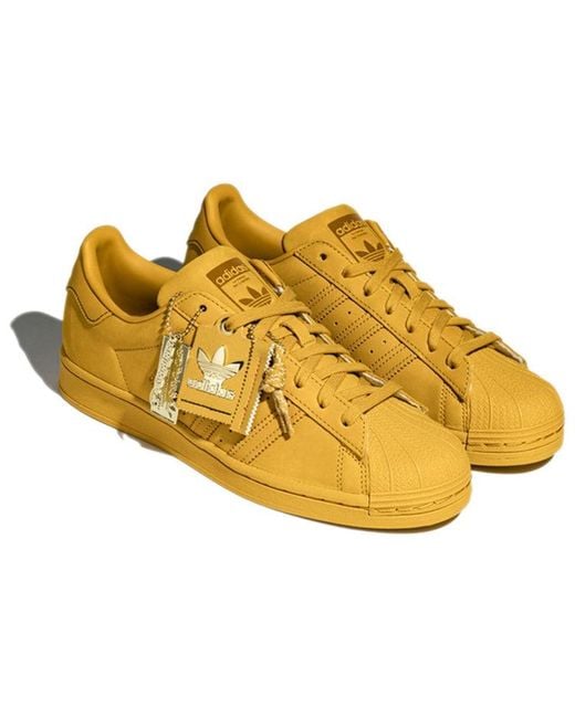 Adidas Yellow Originals Skate Shoes 'Triple' for men