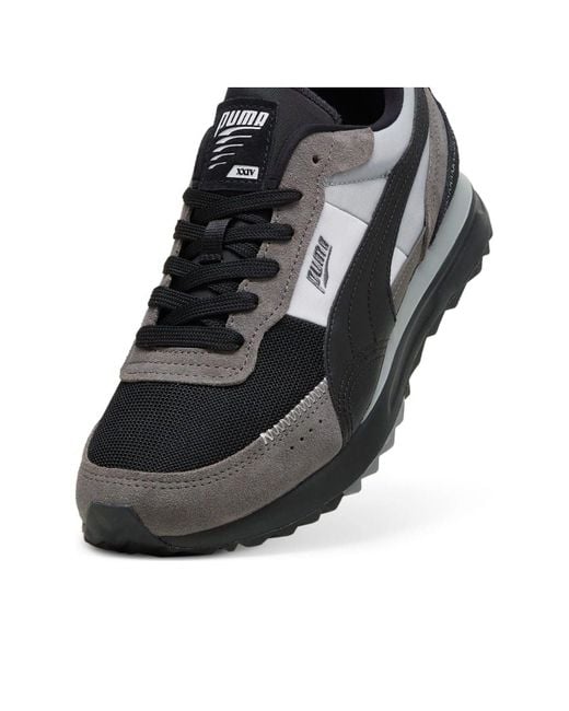 PUMA Black Road Rider Sd Cool Mid' for men