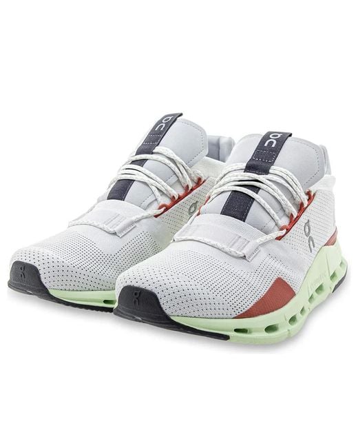On Shoes White Cloudnova Limelight' for men