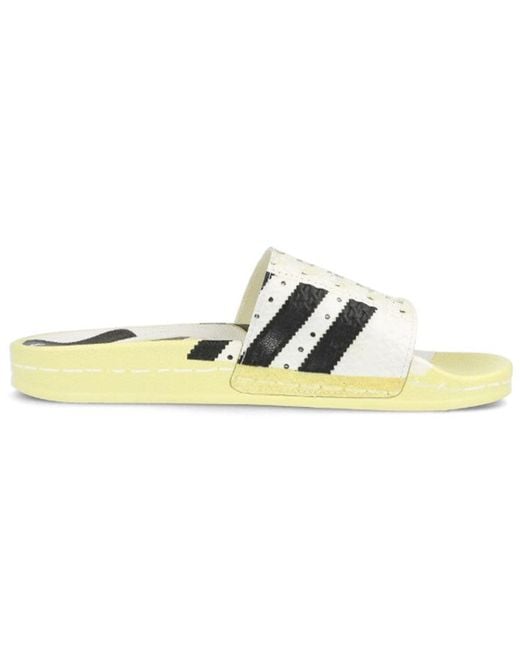 Adidas Yellow Adilette Slides 'Superstar' for men