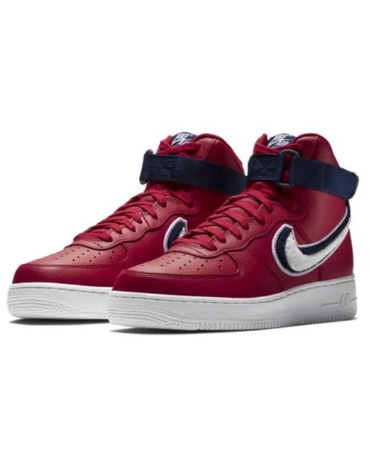 Nike Red Air Force 1 High '07 Lv8 for men