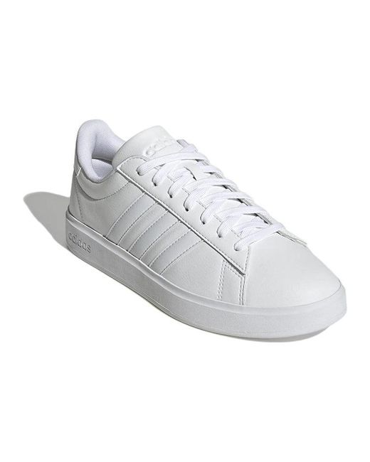 Adidas White Grand Court Cloudfoam Comfort for men