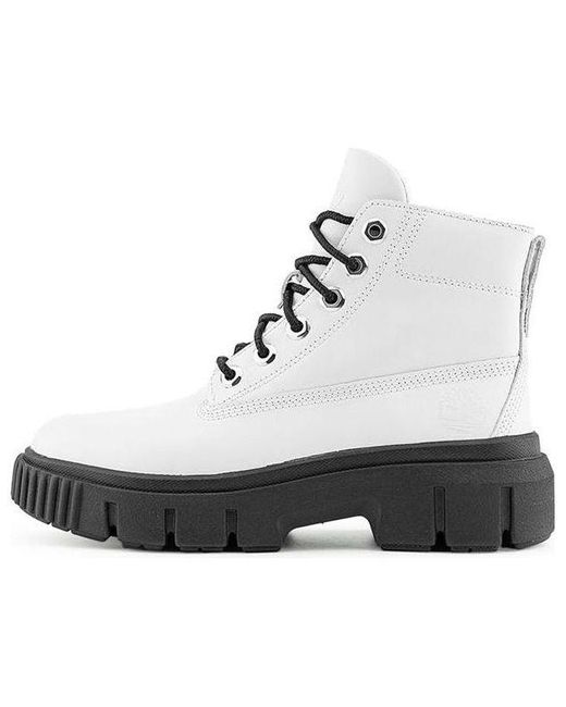 Timberland Black (Wmns) Greyfield Leather Boots Full Grain'