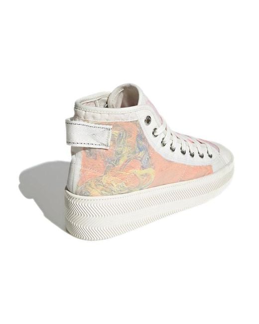 Adidas White X Parley Nizza Hi for men