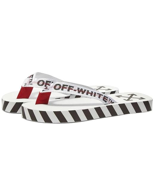 Off-White c/o Virgil Abloh White Flip Flops 'Graphic Print for men