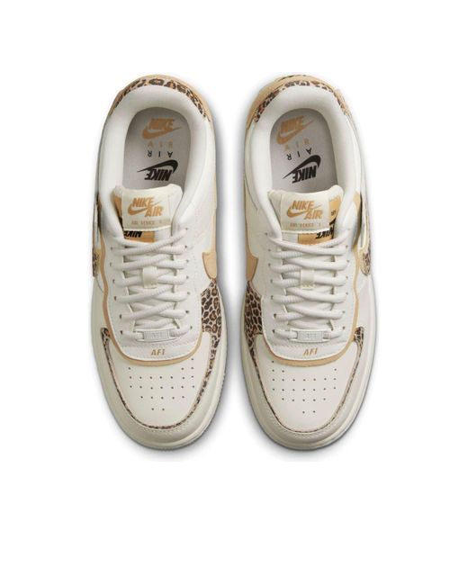 Nike Natural Air Force 1 Shadow 'leopard'