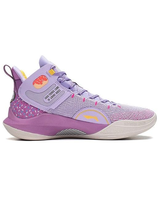 Li-ning Purple Cj1 Mid C.J. Mccollum 'Donut' for men