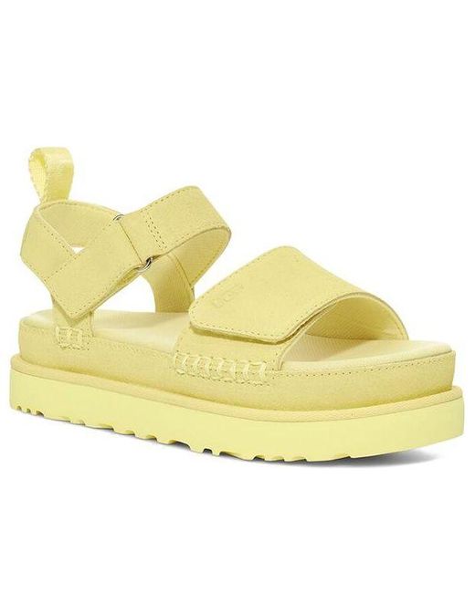 Ugg Yellow (Wmns) Goldenstar Platform Sandal 'Lemon'