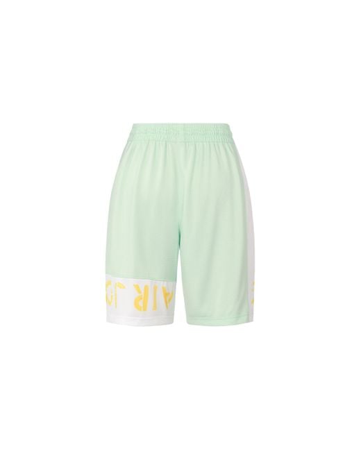 Nike Green Jumpman Air 10 Basketball Sports Shorts for men