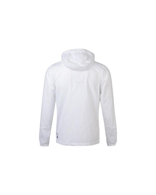 Adidas White Neo M Sw Wb Logo Printing Cozy Casual Sports Hooded Jacket for men