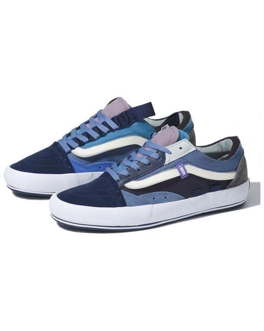 Vans Blue Old Skool Cap Skate Sneakers Shoes for men