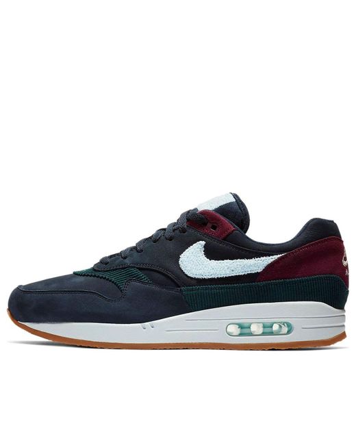 Nike Blue Air Max 1 Premium 'Crepe Pack Dark Obsidian' for men