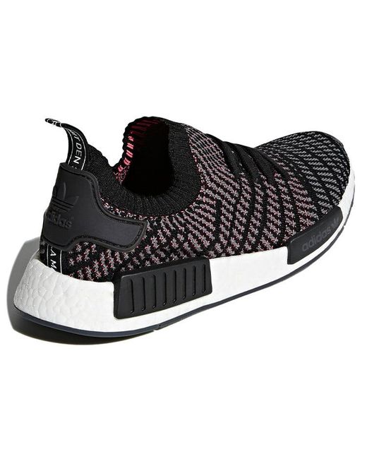 Adidas Black Nmd_R1 Stlt Primeknit 'Solar' for men