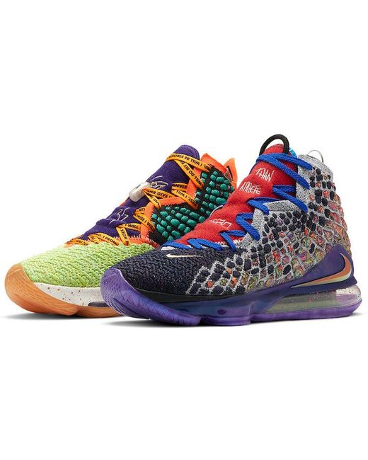 Nike Blue Lebron 17 Ep 'What The' for men
