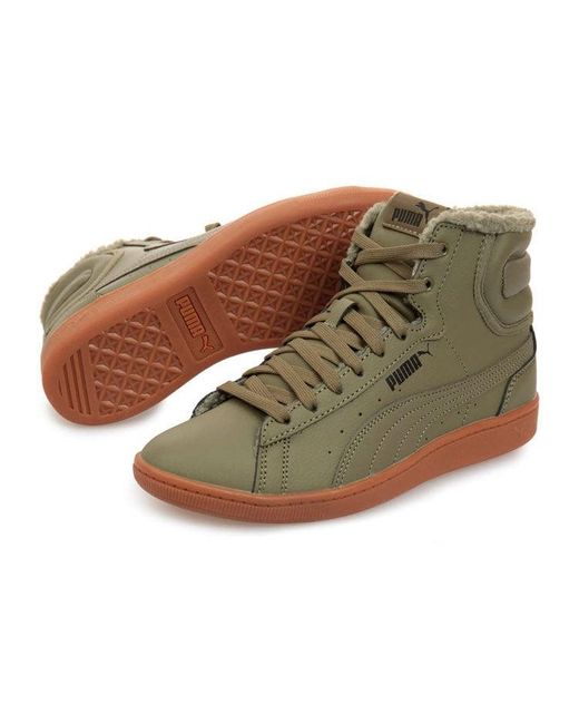 PUMA Green (Wmns) Vikky Mid L Fur