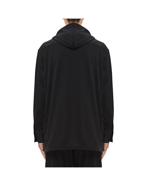 Adidas Black Y-3 Hooded Track Jacket for men