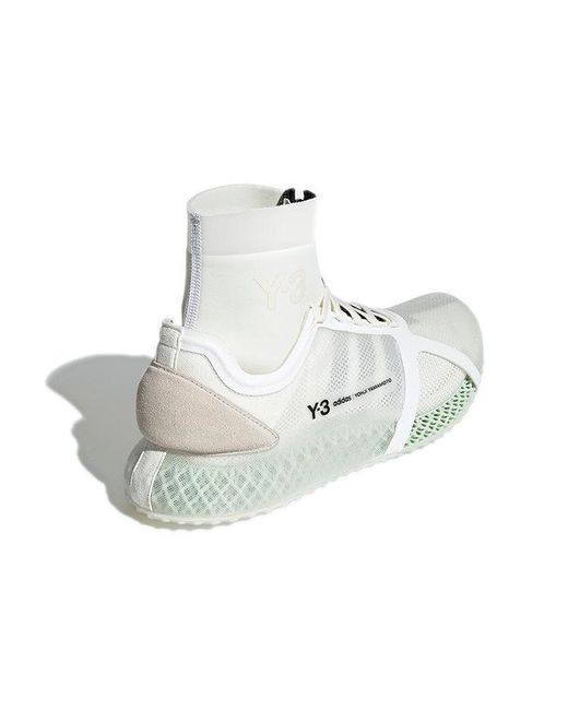 Adidas White Y-3 Runner 4D Iow Mid 'Core' for men