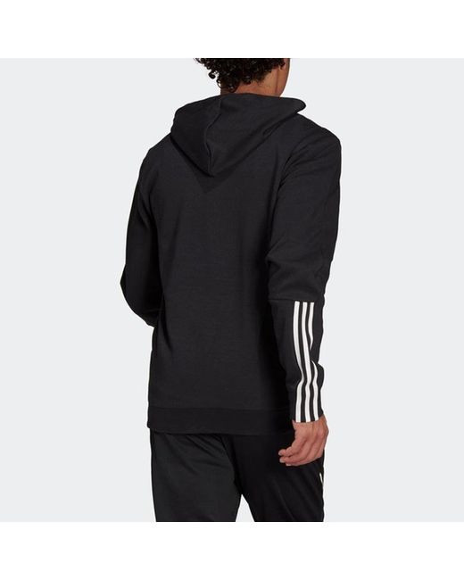 Adidas Blue Dk Fz Hd Casual Sports Knit Jacket for men