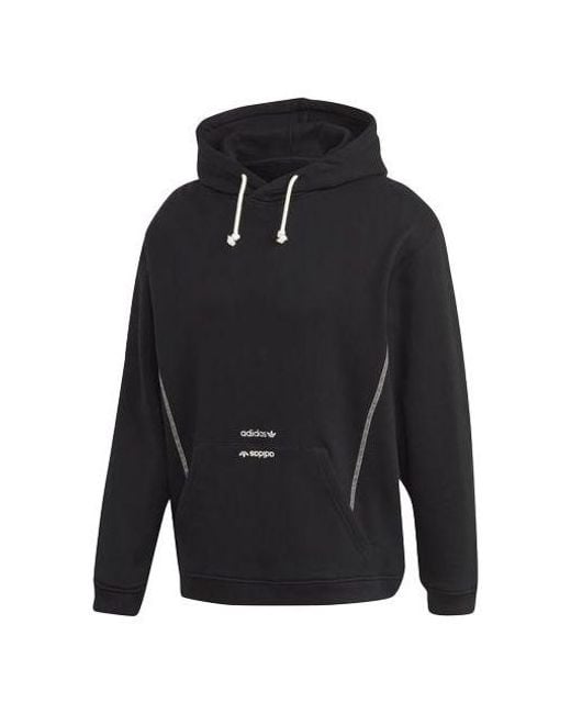 Adidas Black Originals R.Y.V. Hooded Pullover for men