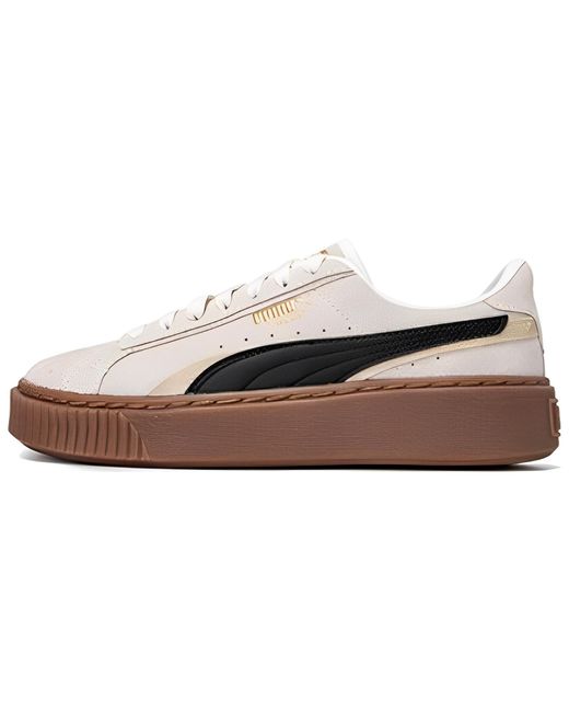 PUMA White (Wmns) Platform Skate Shoes 'Cream'