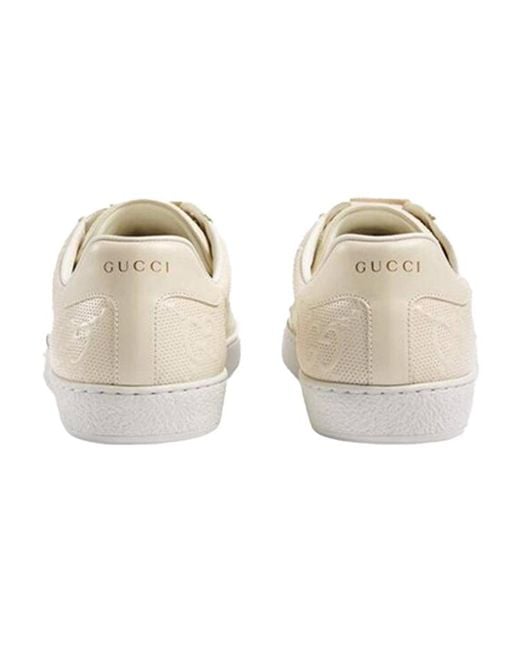 Gucci Natural Ace 'Gg Embossed for men