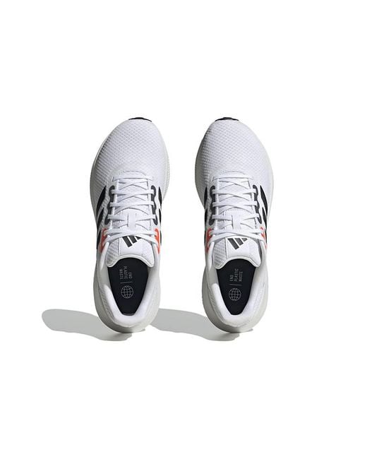 Adidas White Runfalcon Wide 3 Running Shoes for men