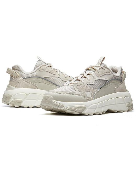 Fila White (Wmns) Check Vntg Running Shoes Gs