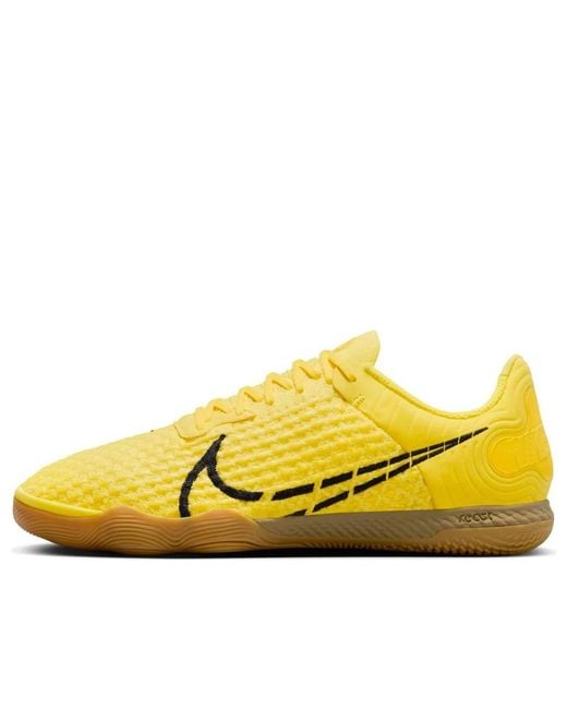 Nike Yellow React Gato Indoor Court Low-top Football Shoes for men