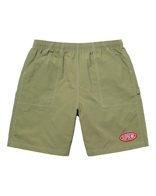 Supreme Green Ss22 Week 14 Nylon Paninter Short for men