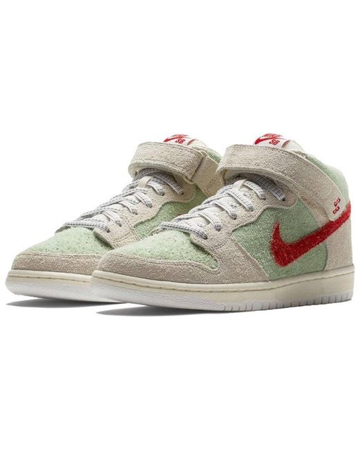 Nike White Sb Dunk Mid Widow' for men