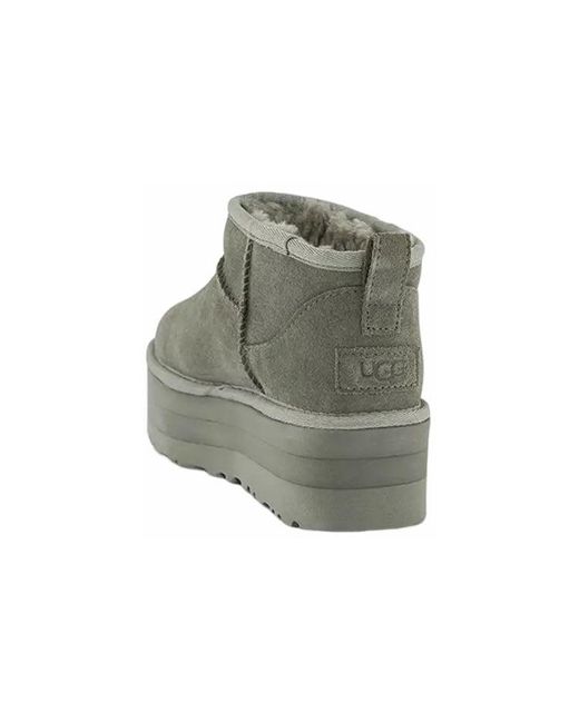 Ugg Gray (Wmns) Classic Ultra Mini Platform 'Moss'
