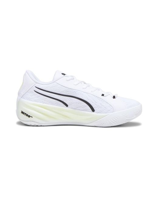 PUMA White All Pro Nitro for men