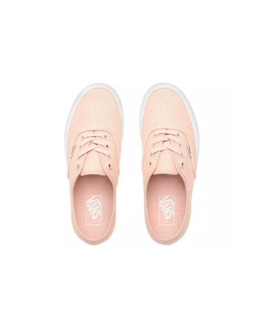 Vans Pink Authentic 'Woven Check for men