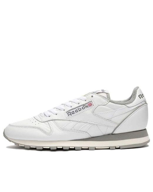 Reebok White Classic Leather Footwear /chalk/solid Gray Gy9877 for men