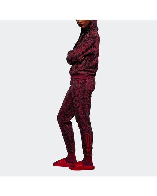 Adidas Red Originals X Ivy Park Crossover Casual Printing Hooded Long Sleeves for men