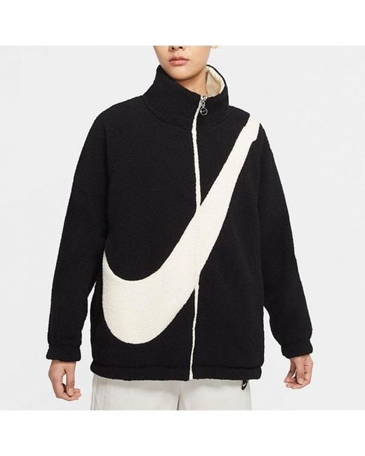 Nike Blue (Wmns) Large Logo Casual Reversible Jacket