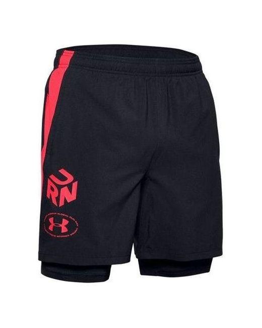 Under Armour Blue Launch Get Out Run 2-in-1 Running Shorts for men