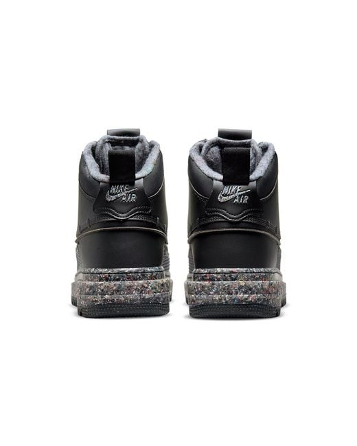 Nike Black Air Force 1 Boot Nn 'Dark Smoke Crater' for men