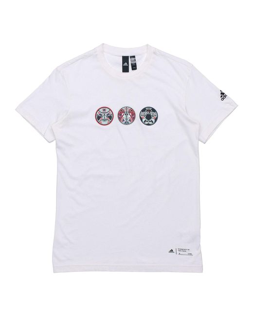Adidas White Gfx T China Short-Sleeve Tee for men