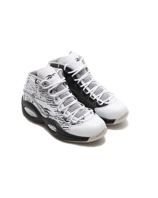 Reebok White Question Mid 'Misunderstood' for men