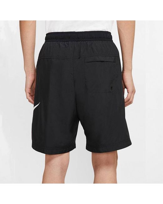 Nike Black Ce Short Woven Hybrid Logo Sports Training Shorts for men