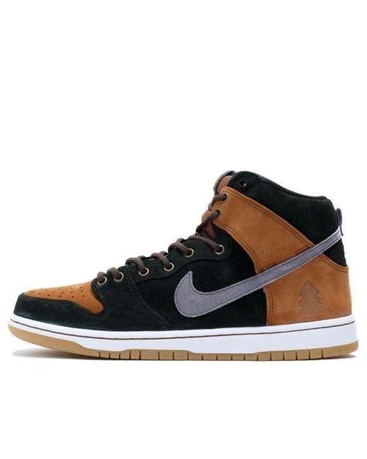 Nike Black X Homegrown Sb Dunk High Prm 'Sequoia' for men