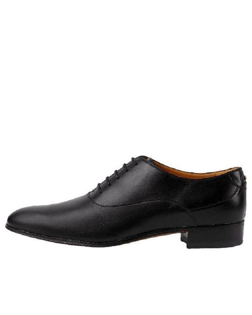 Gucci Black Lace-up Shoe With Double G for men