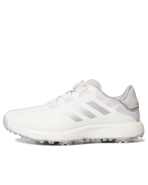 Adidas White S2G Boa Cozy Wear-Resistant Golf Shoe for men