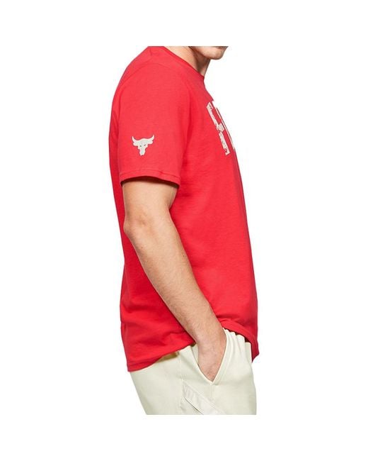 Under Armour Red Project Rock Training Sports for men