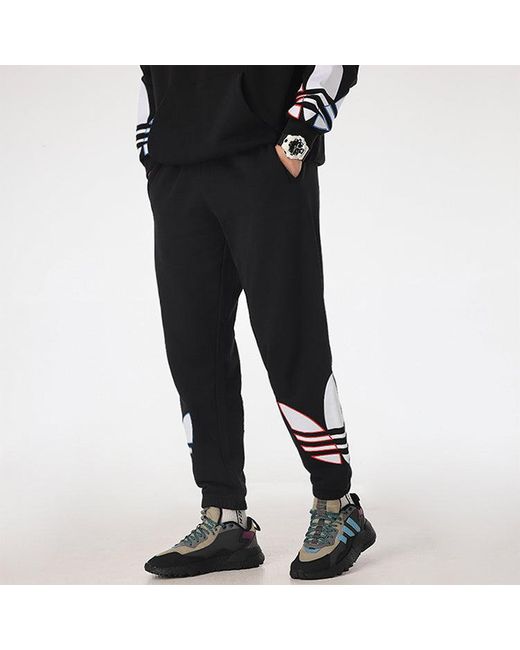 Adidas Black Originals Knit Casual Long Pants for men