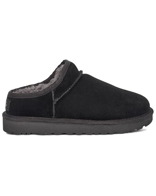 Ugg Black (Wmns) Classic Slippers Fleece Lined