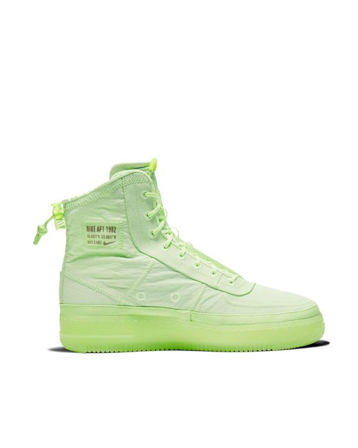Nike Green (Wmns) Air Force 1 High Shell 'Volt' for men