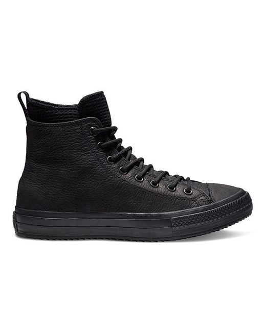 Converse Black Chuck Taylor All Star Waterproof Hi 'Triple' for men
