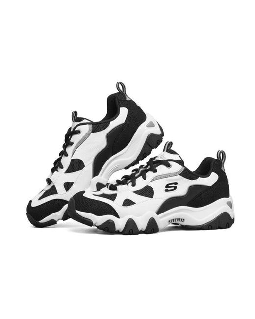 Skechers White (Wmns) D Lites 2.0 Sport Shoes